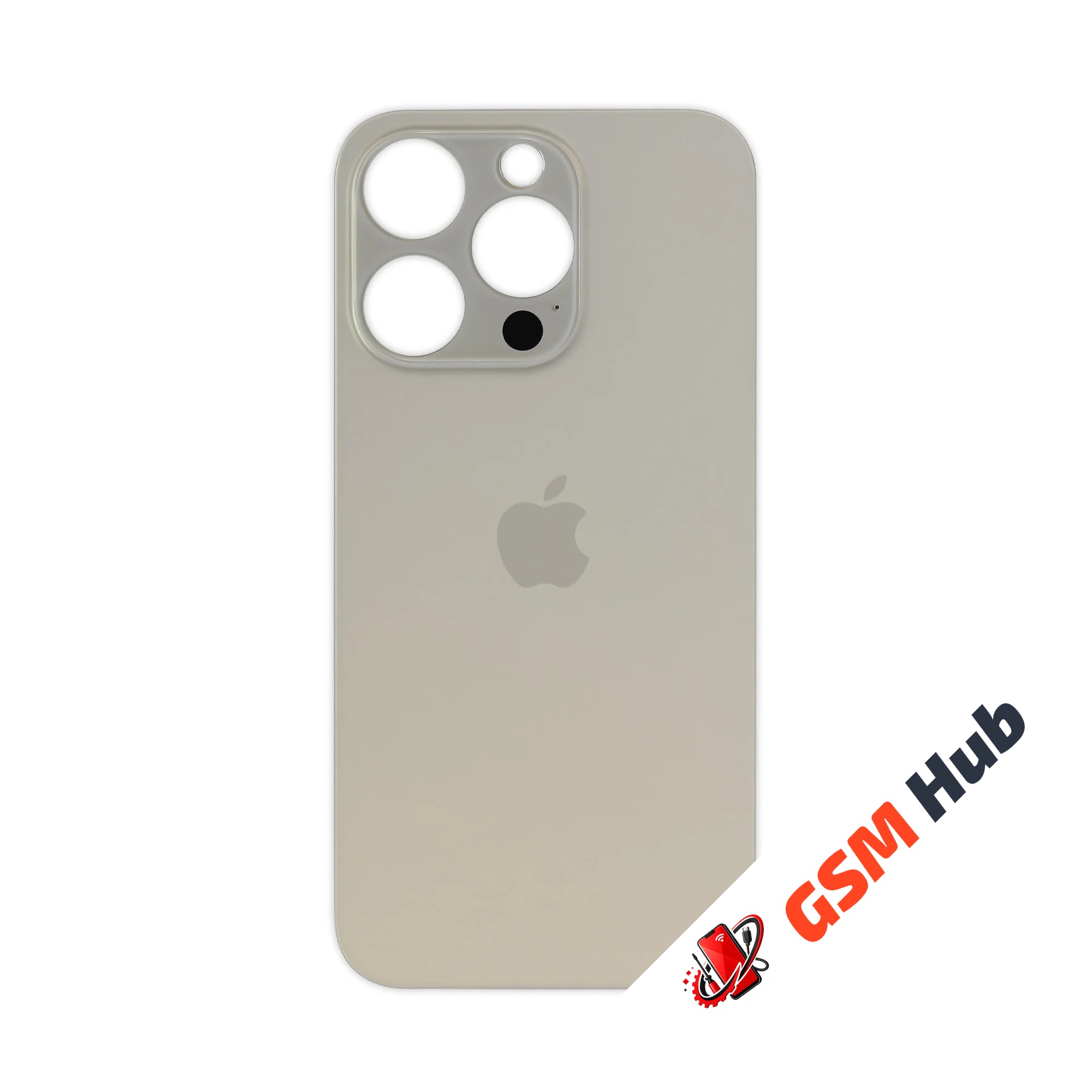 Задняя крышка (стекло) Широкий вырез iPhone 14 Pro (Gold)