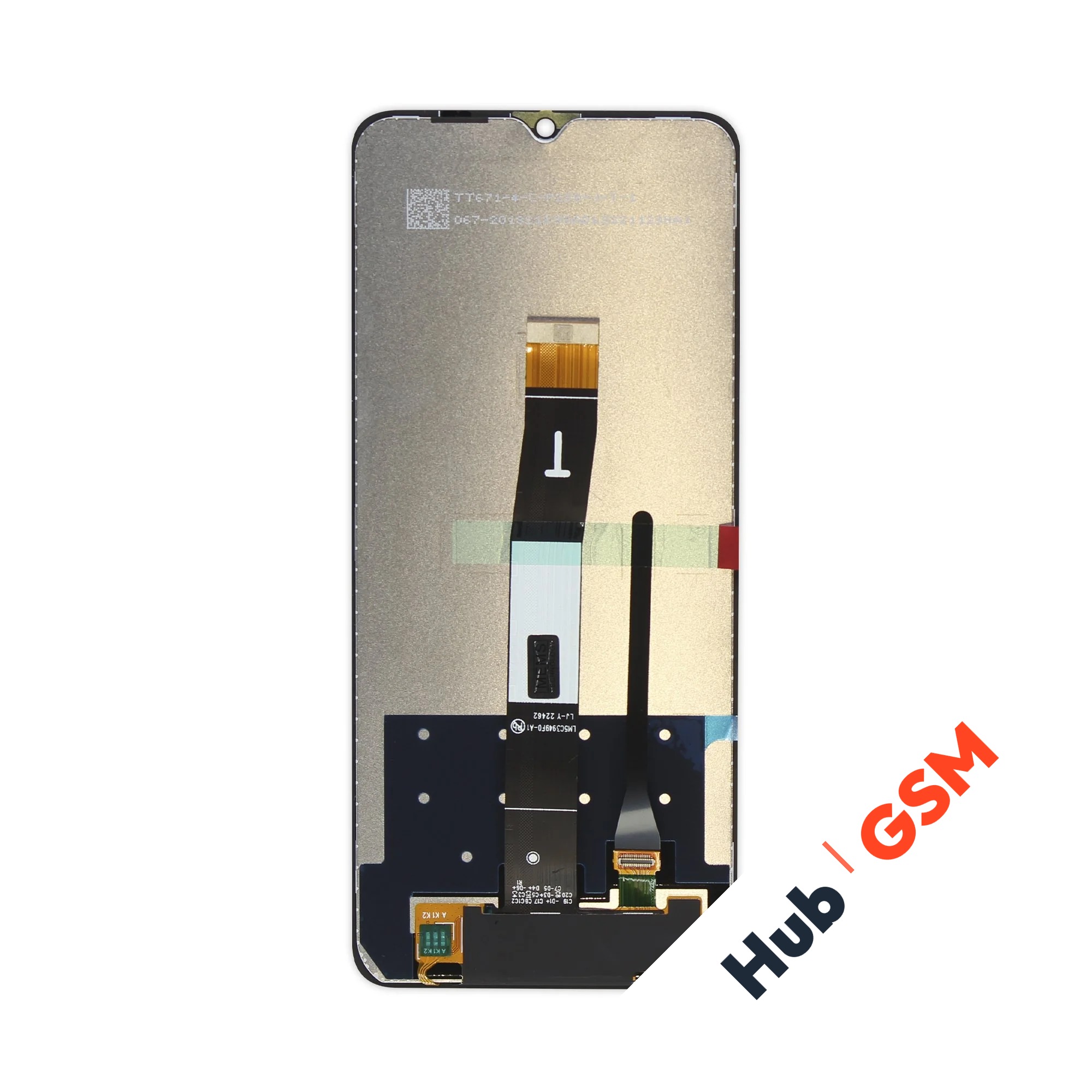 Дисплей Xiaomi Redmi 12C (22120RN86G) / Poco C55 (22127PC95I) (Оригинал) (Черный) Hub GSM