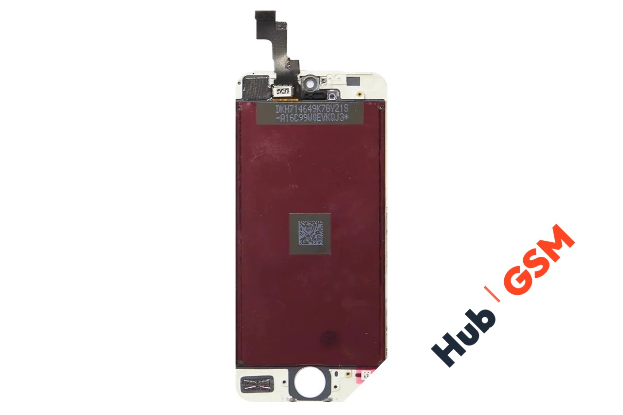 Дисплей iPhone 5S ORIG (Восстановленный) (Hub GSM+) (Белый)