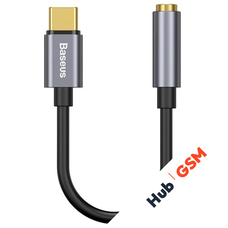 Адаптер-переходник Baseus L54 (USB-C Male to 3.5mm Female) (Черный)
