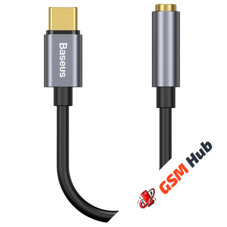 Адаптер-переходник Baseus L54 (USB-C Male to 3.5mm Female) (Черный)