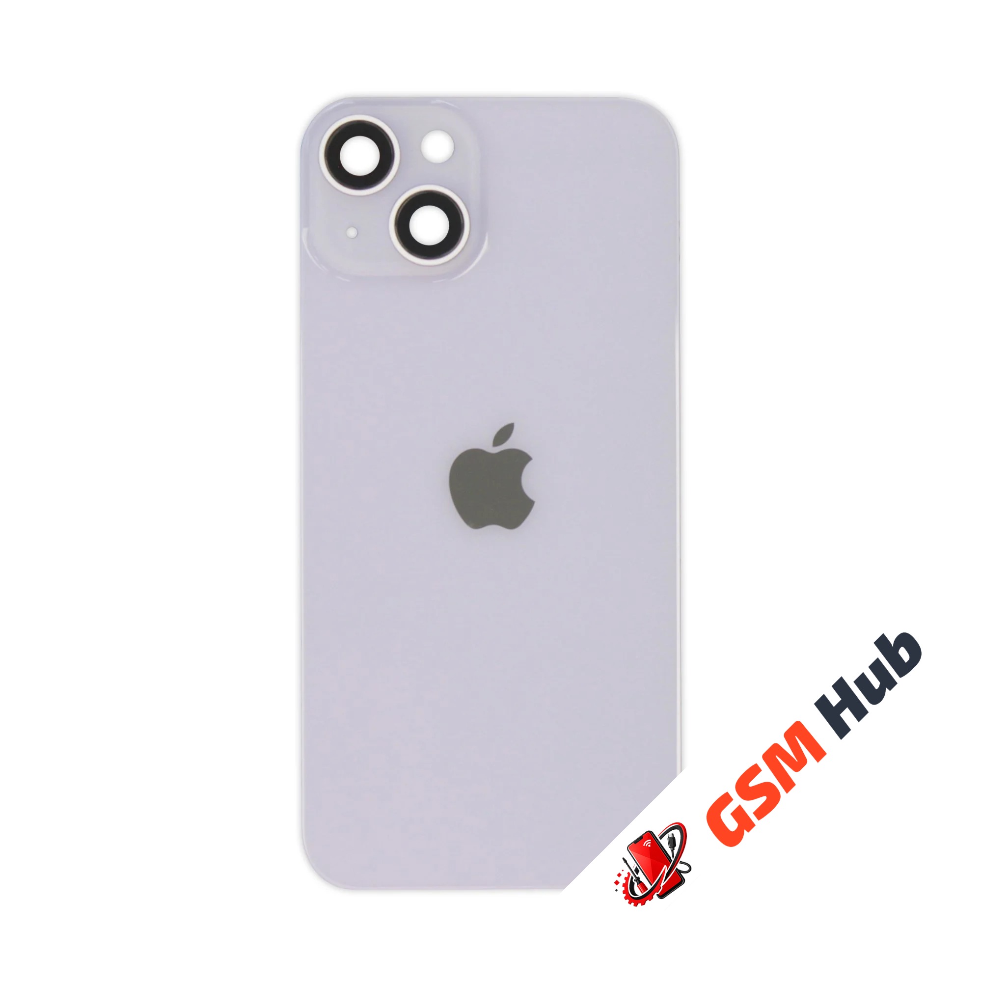 Задняя крышка (стекло) в сборе с рамкой iPhone 14 Оригинал (Purple)