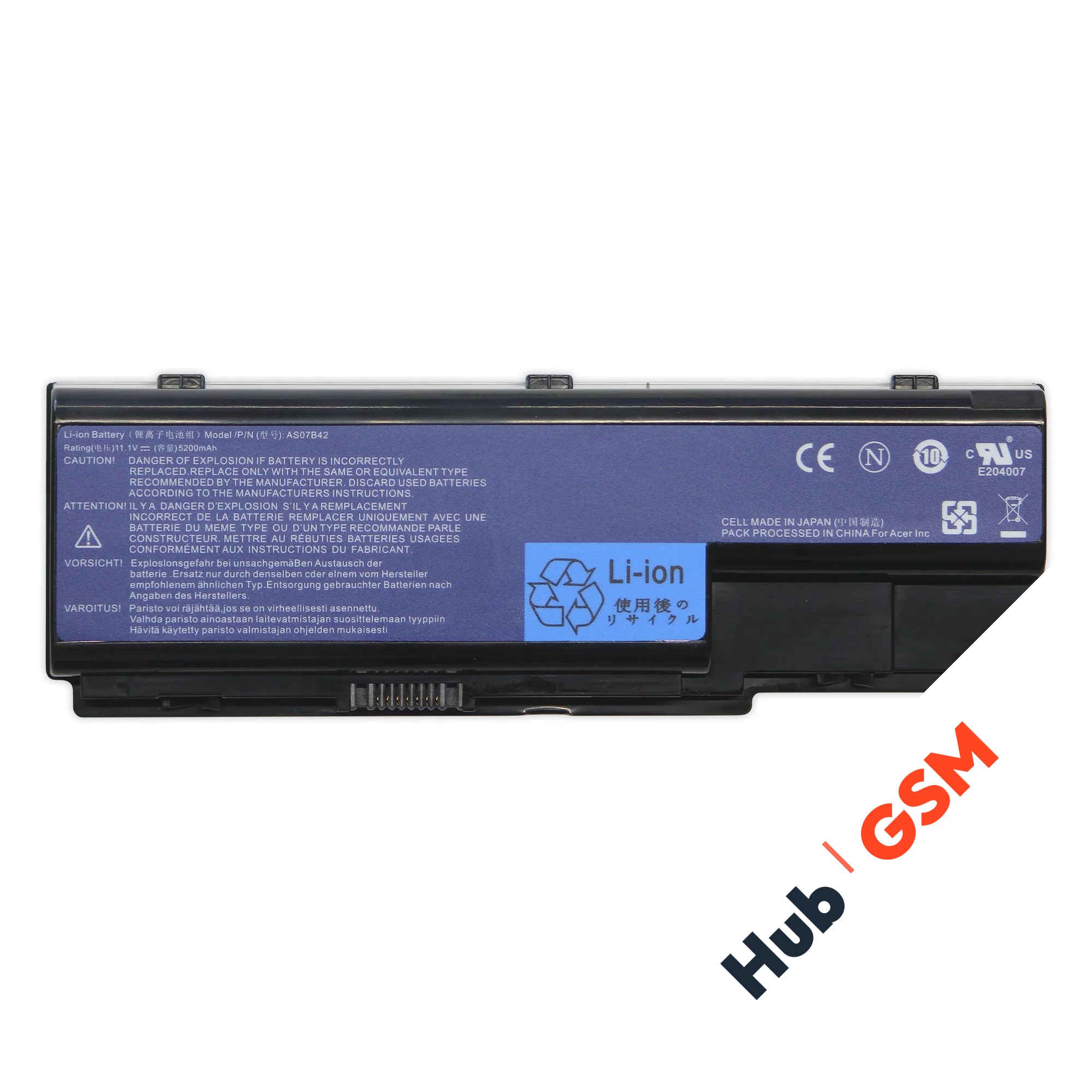 Аккумулятор Acer Aspire 5520/5230/5710/5720/5920/6530/6930/7230/7520/7540/.../8920/5200mAh/14.8V