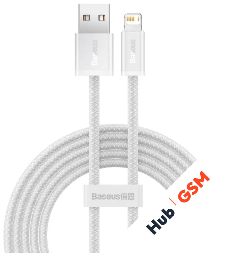 Кабель Baseus Dynamic Series (Быстрая зарядка) (USB - Lightning) (2.4A) (1m) (Белый)