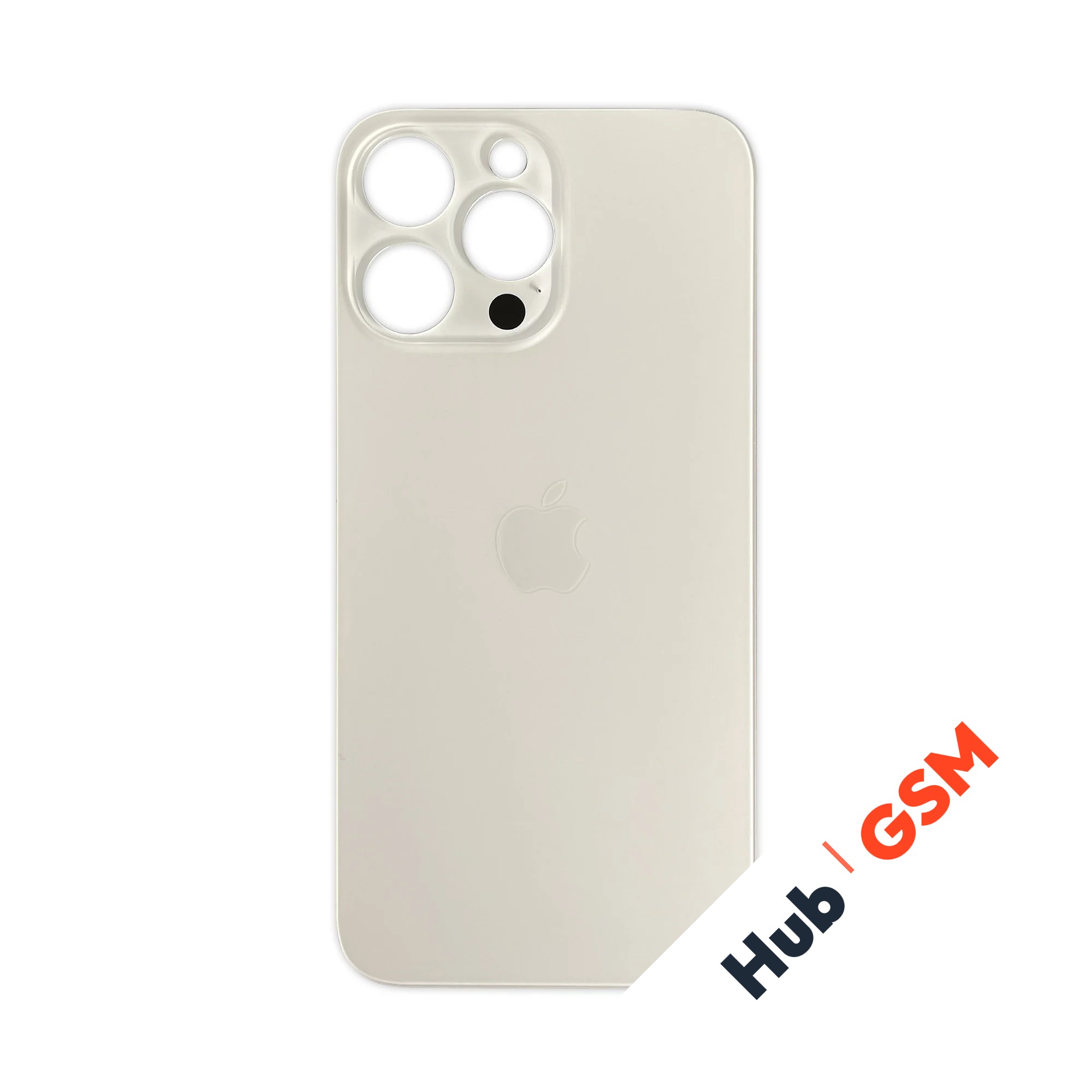 Задняя крышка (стекло) Широкий вырез iPhone 14 Pro Max (Gold)