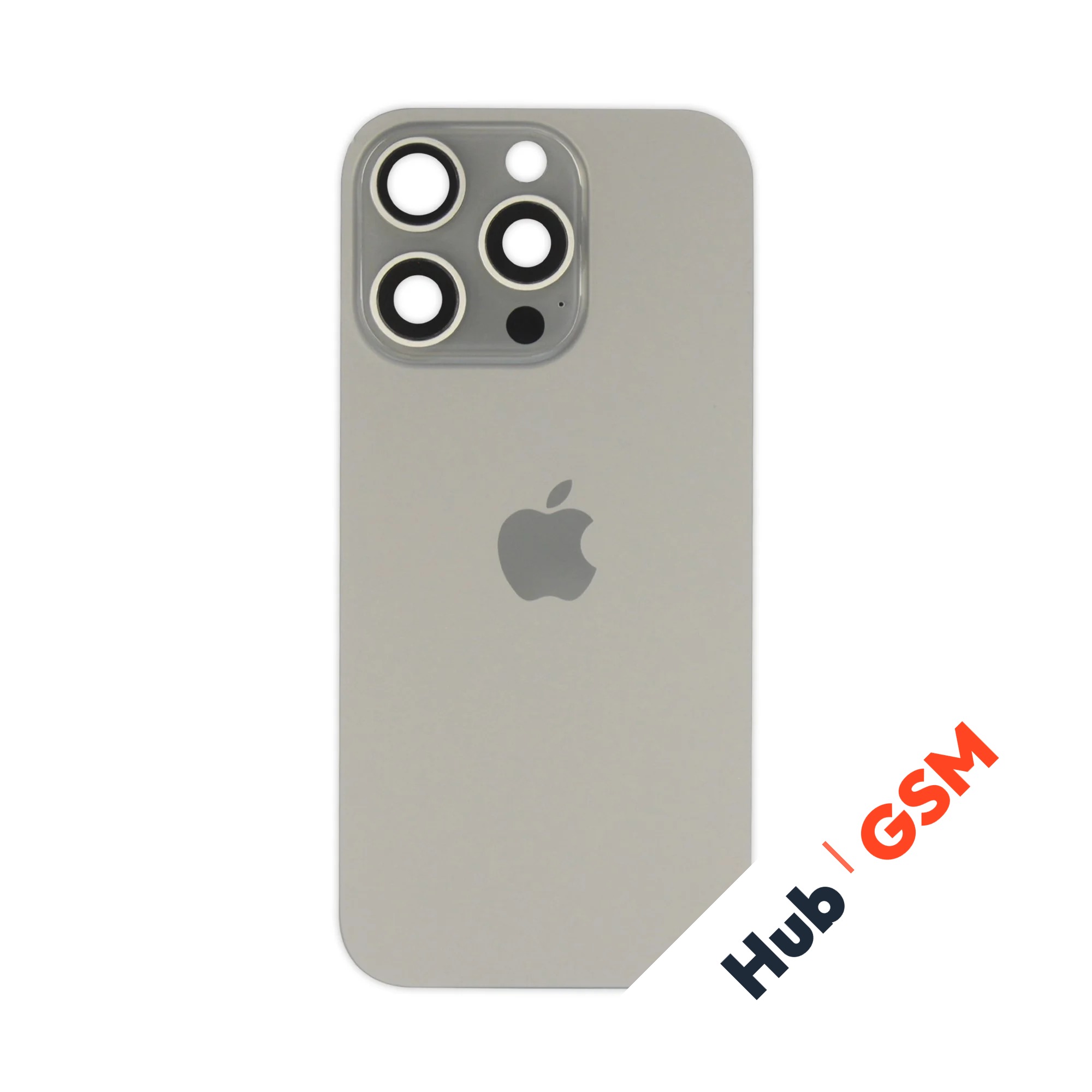 Задняя крышка (стекло) в сборе с рамкой iPhone 16 Pro Оригинал (Natural Titanium)