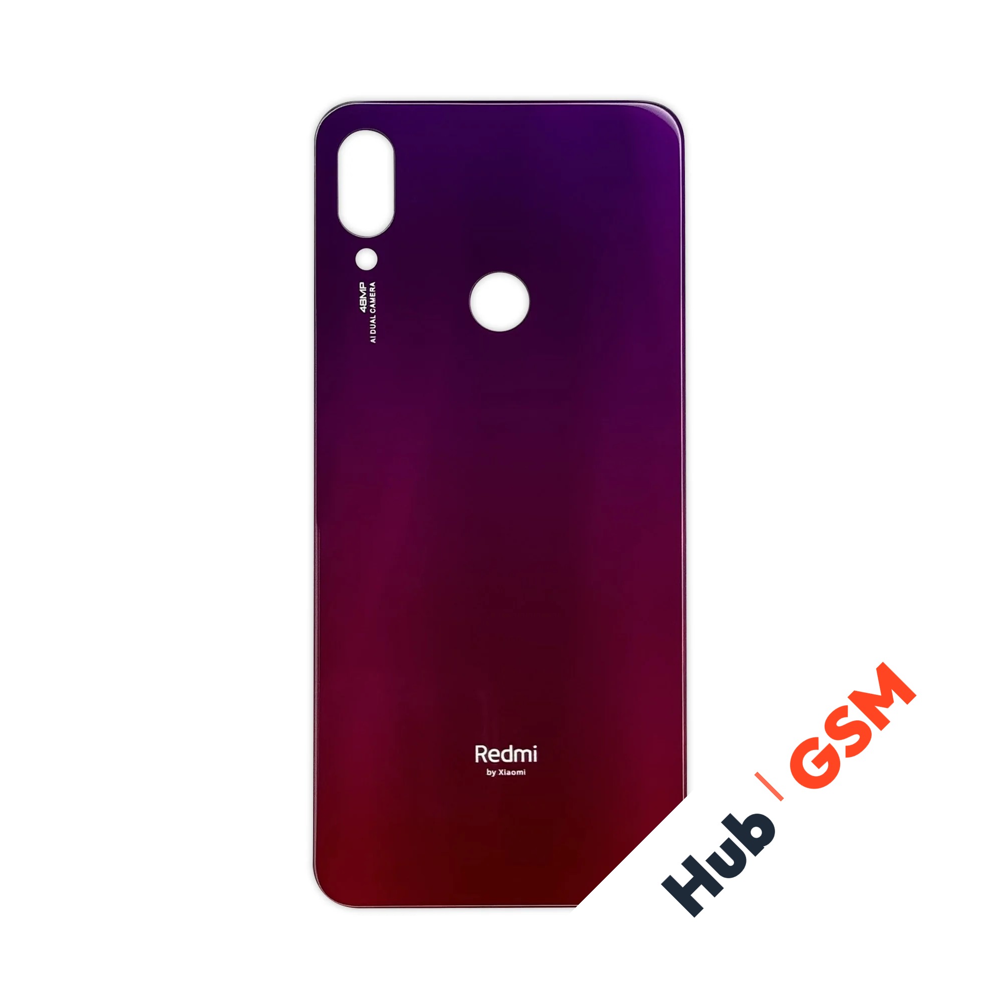Задняя крышка Xiaomi Redmi Note 7 (M1901F7G) / Redmi Note 7 Pro (Красный)(Со стеклом камеры) Premium