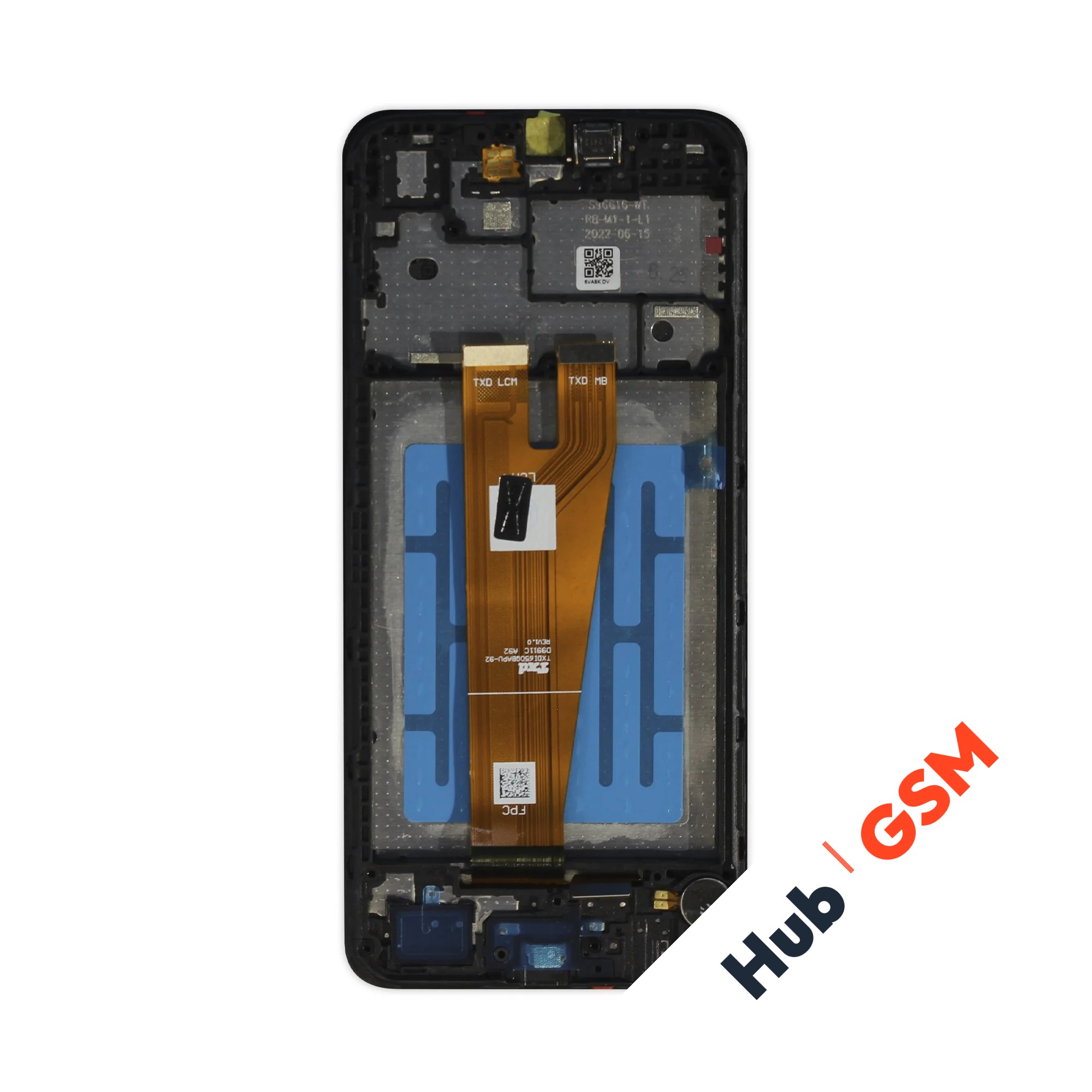 Дисплей Samsung Galaxy A02 (A022F) (Original REF) (В рамке) (Черный) Hub GSM