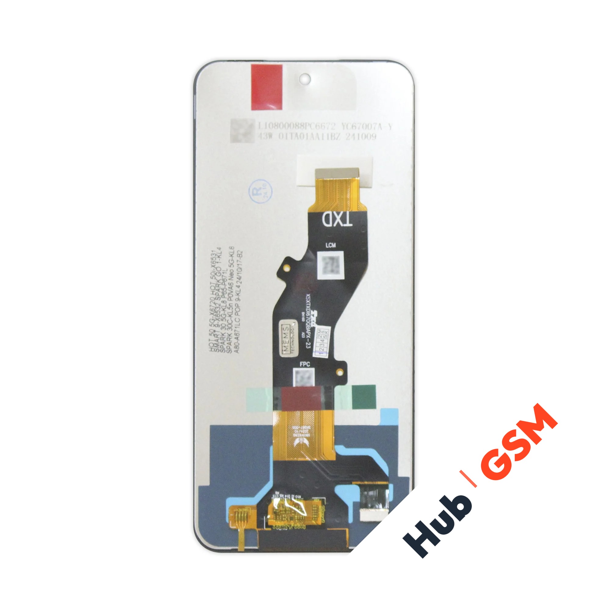 Дисплей Infinix Hot 50i (X6531B) (Оригинал) (Черный) Hub GSM