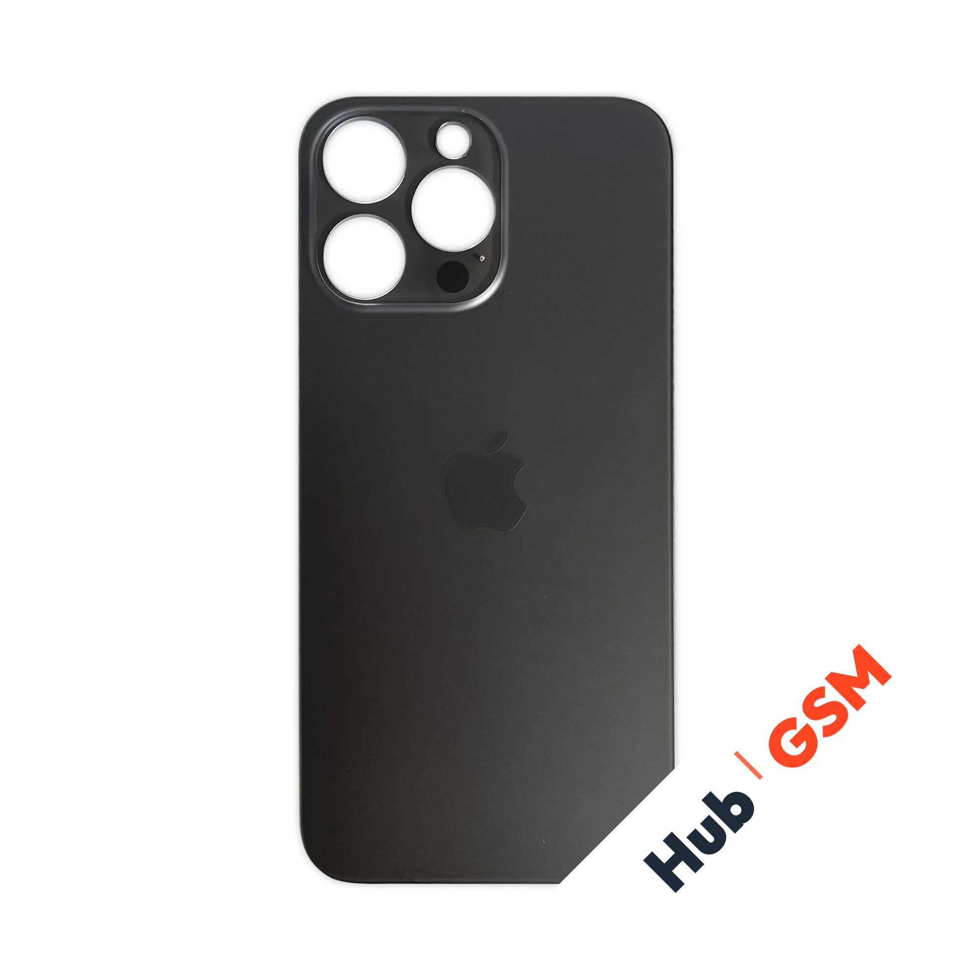 Задняя крышка (стекло) Широкий вырез iPhone 14 Pro (Space Black)