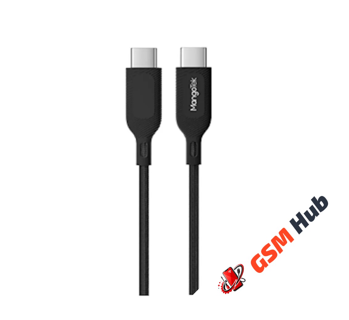 Кабель MangoTek MCC11 (USB-C / USB-C) (60W) (1,2м) (Нейлон) (Black)
