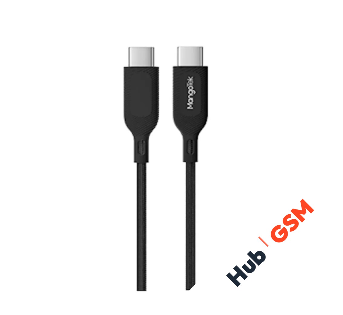 Кабель MangoTek MCC11 (USB-C / USB-C) (60W) (1,2м) (Нейлон) (Black)