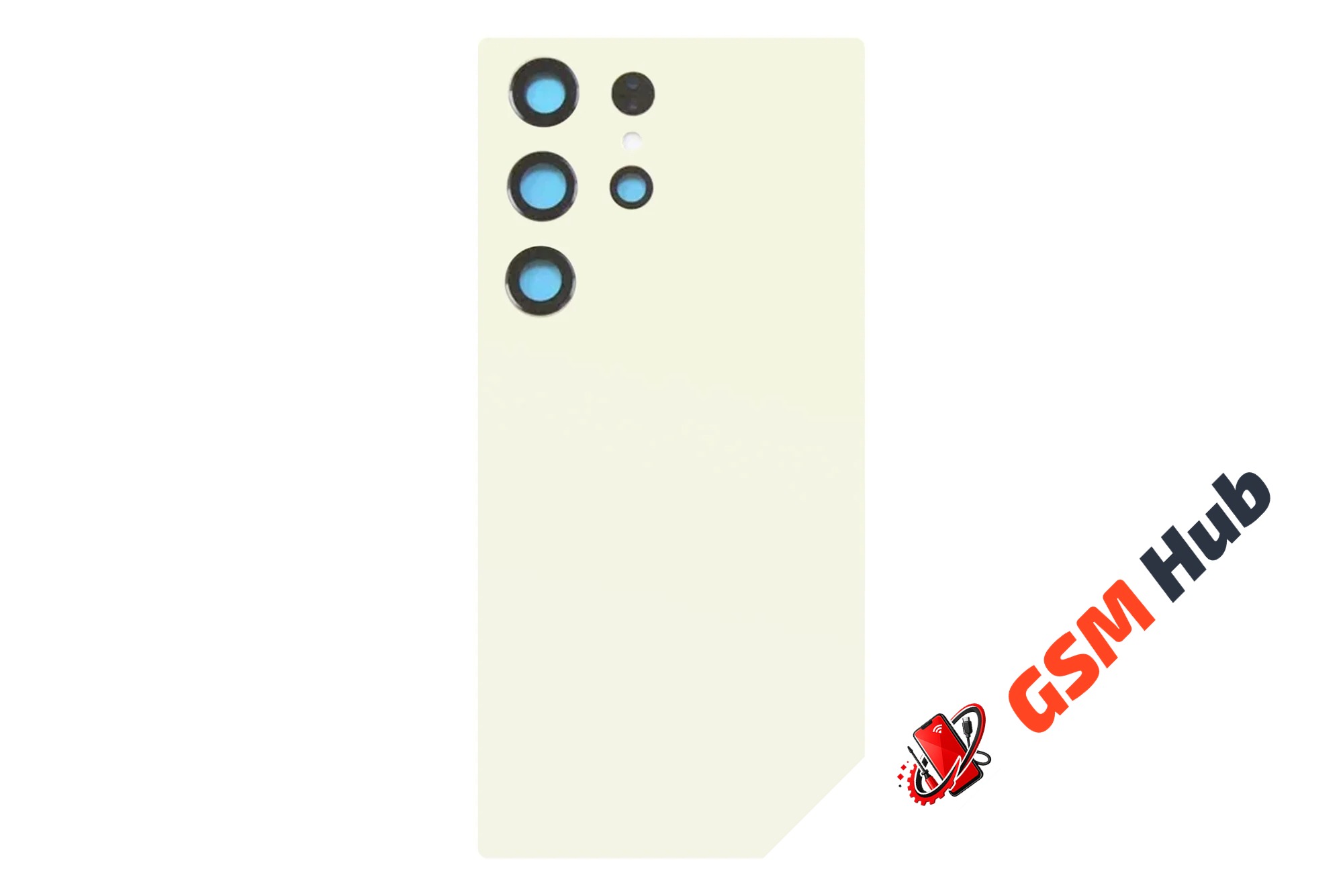 Задняя крышка Samsung Galaxy S24 Ultra (S928B) (Желтый) (Со стеклом камеры) Premium