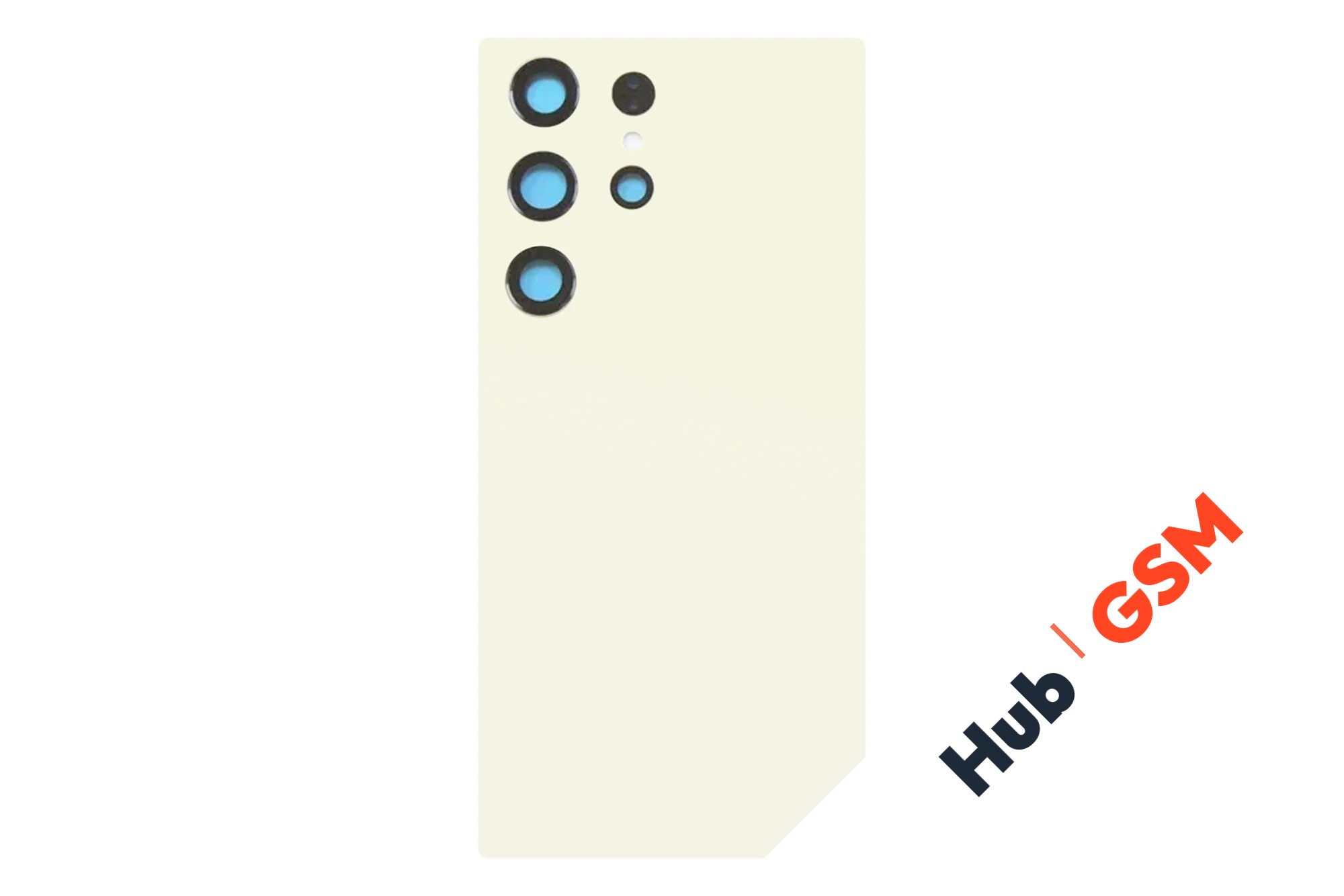 Задняя крышка Samsung Galaxy S24 Ultra (S928B) (Желтый) (Со стеклом камеры) Premium