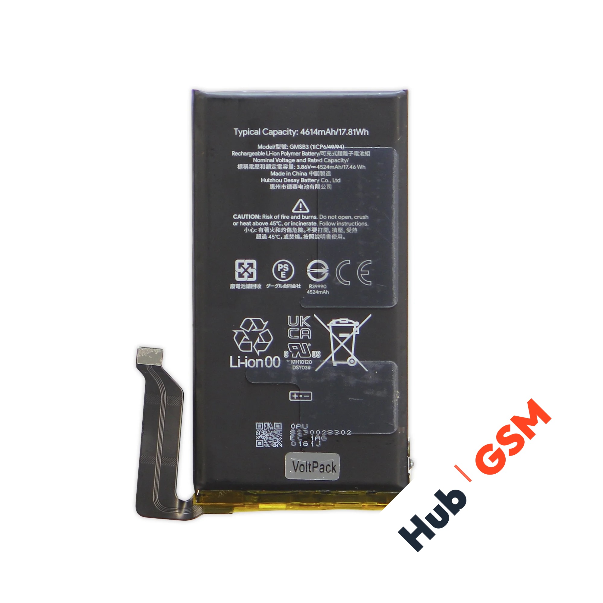Аккумулятор Google Pixel 6 4614mAh VoltPack