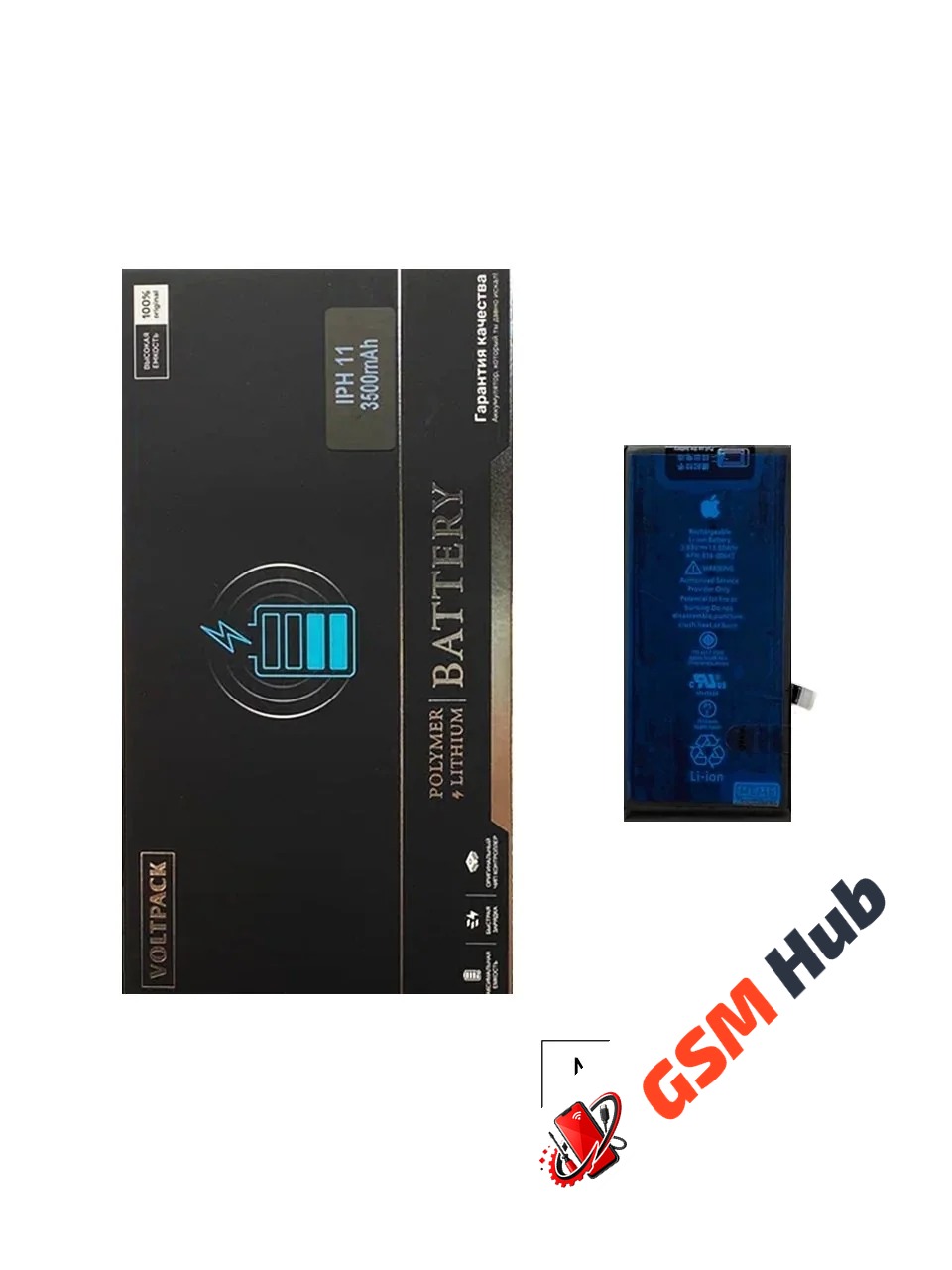 Аккумулятор iPhone 11 повышенной емкости VoltPack