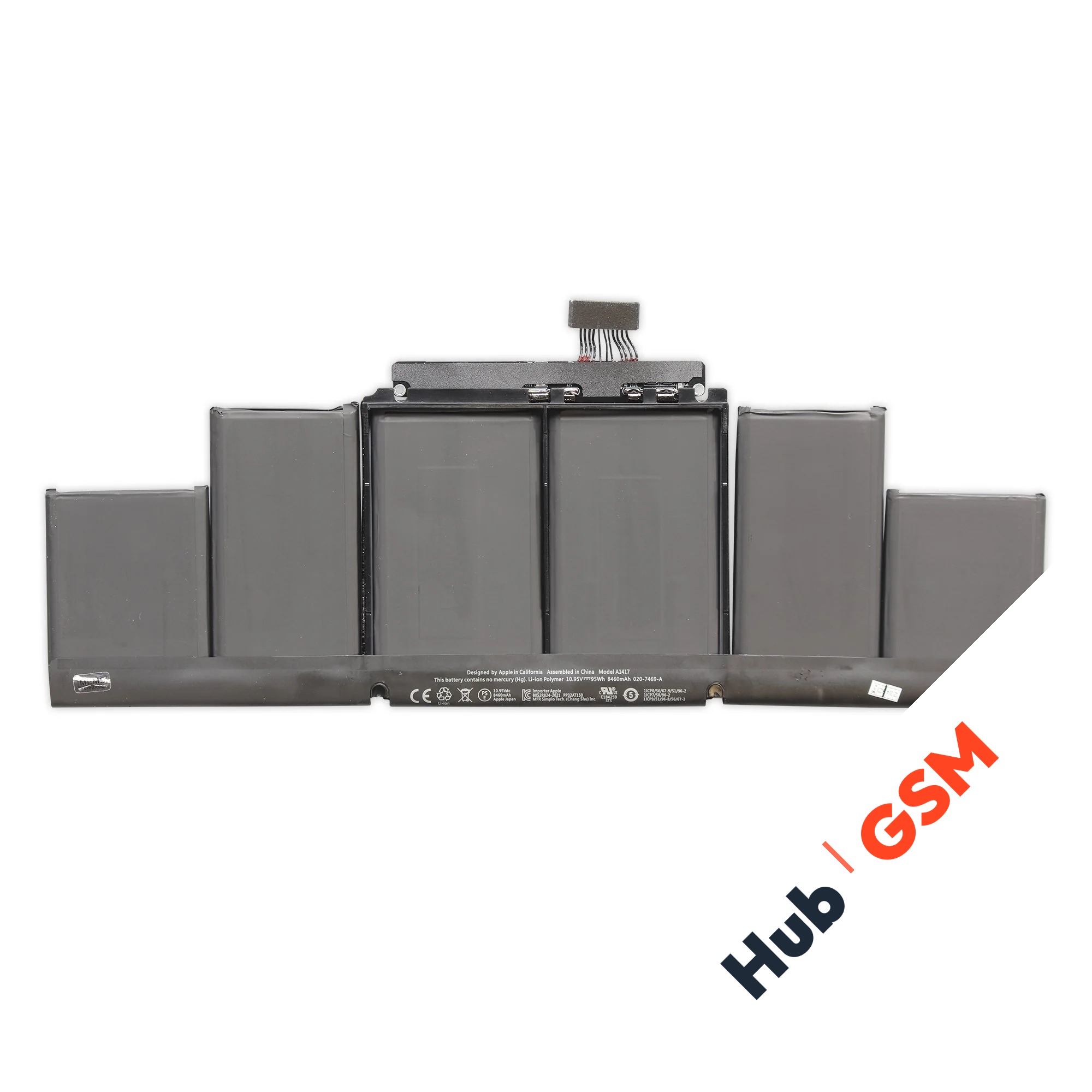 Аккумулятор A1417 MacBook Pro Retina 15 A1398 (Mid 2012-Early 2013)