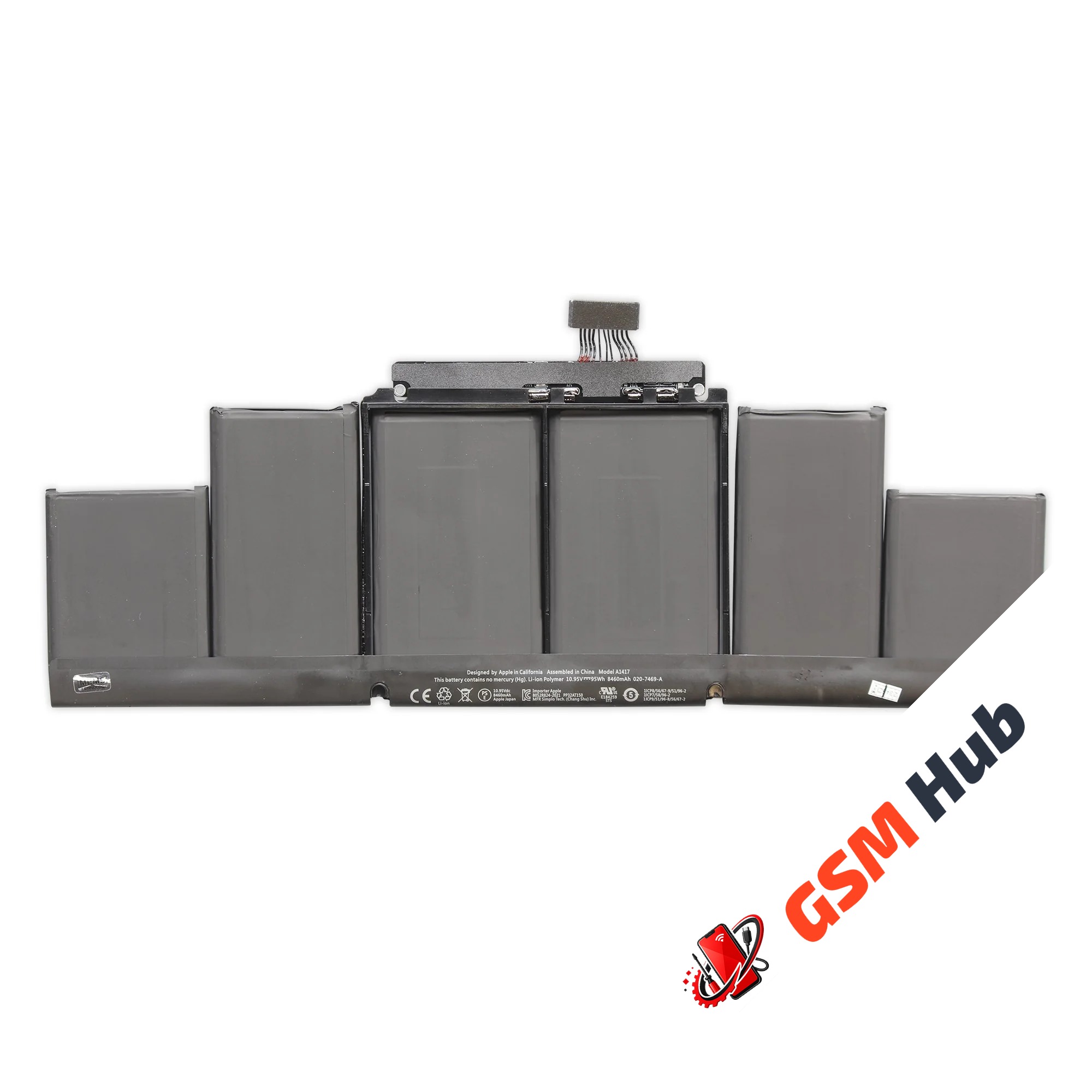 Аккумулятор A1417 MacBook Pro Retina 15 A1398 (Mid 2012-Early 2013)