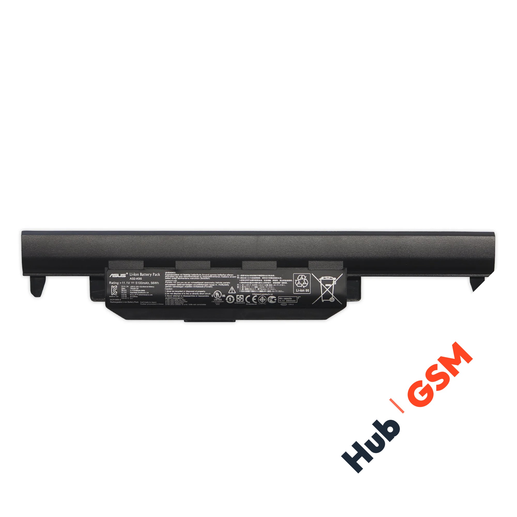 Аккумулятор Asus K45 / K55 / K75 / A45 / A55 / A75 / A95 / 5200mAh / 10.8-11.1V