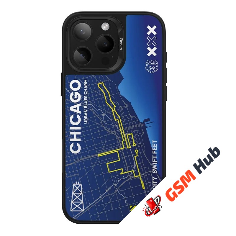 Чехол Benks Dynamic City iPhone 16 Pro (Chicago)