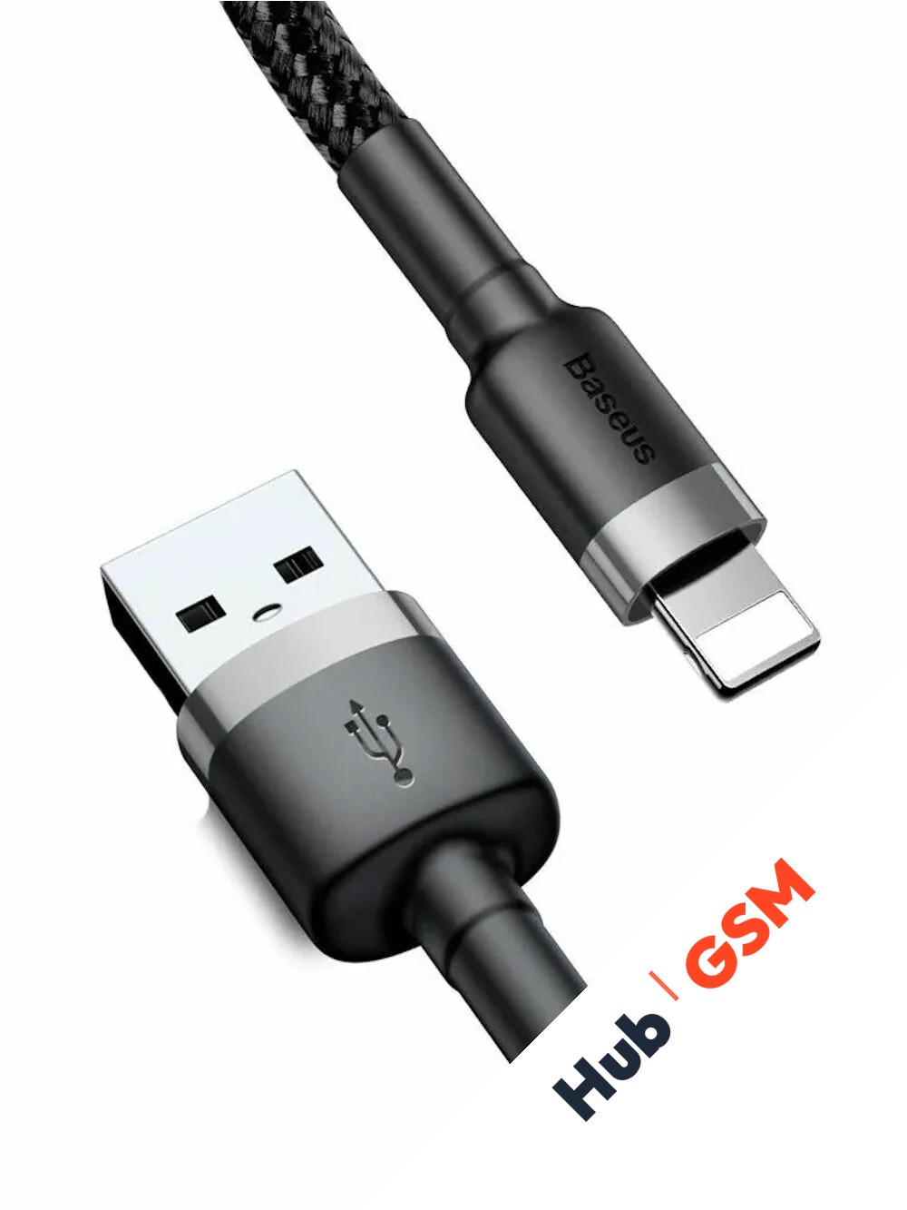 Кабель Baseus cafule (USB - Lightning) 1.5A (2m) (Серый/Черный)
