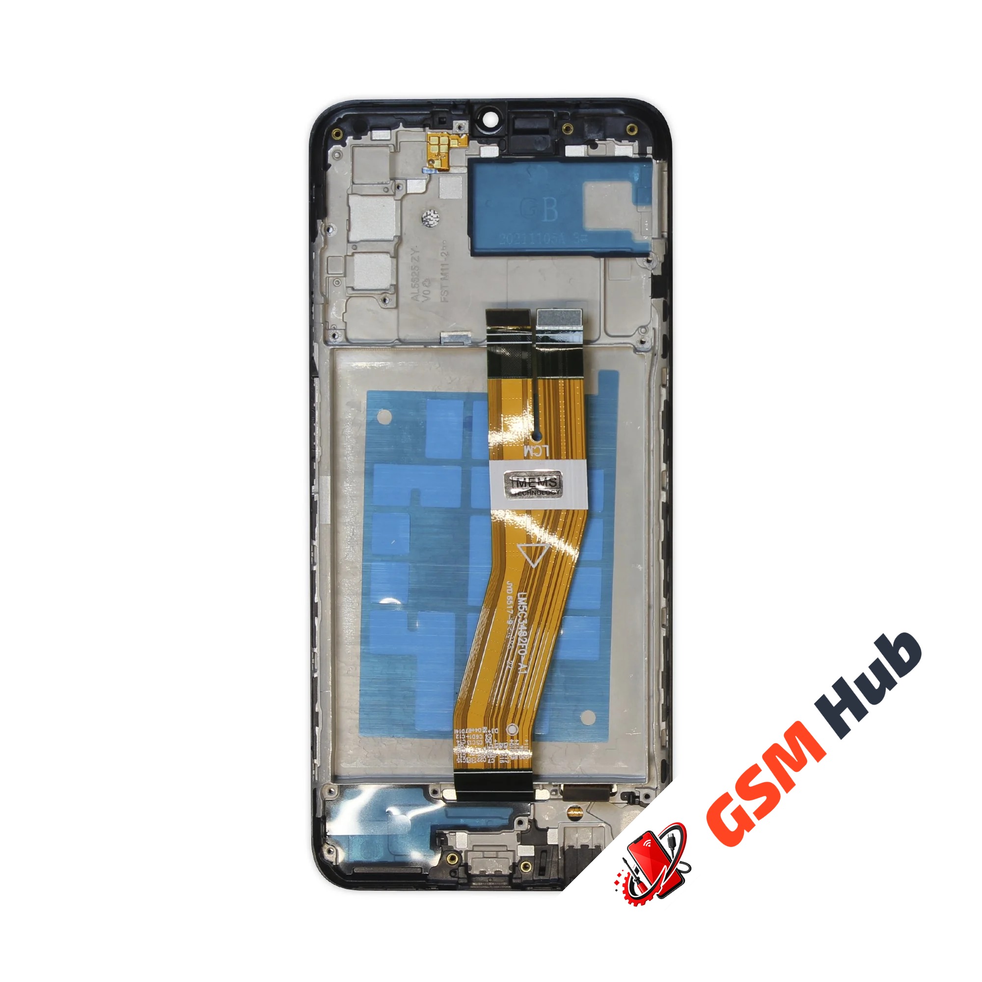Дисплей Samsung Galaxy A03S (A037F) REF (В рамке) (Черный)