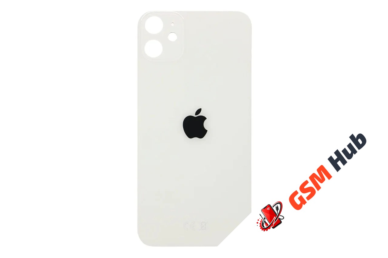 Задняя крышка (стекло) узкий вырез iPhone 11 Оригинал (White)