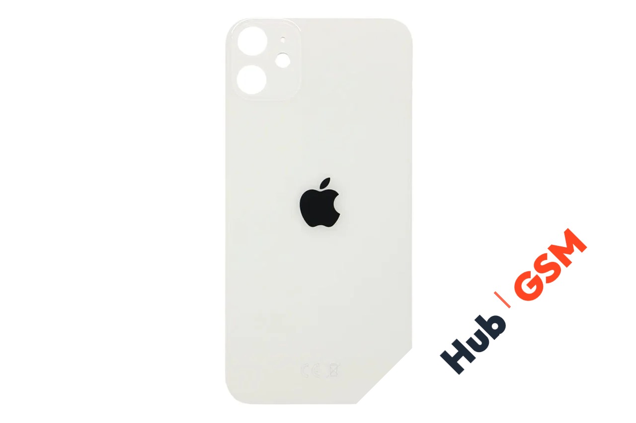 Задняя крышка (стекло) узкий вырез iPhone 11 Оригинал (White)