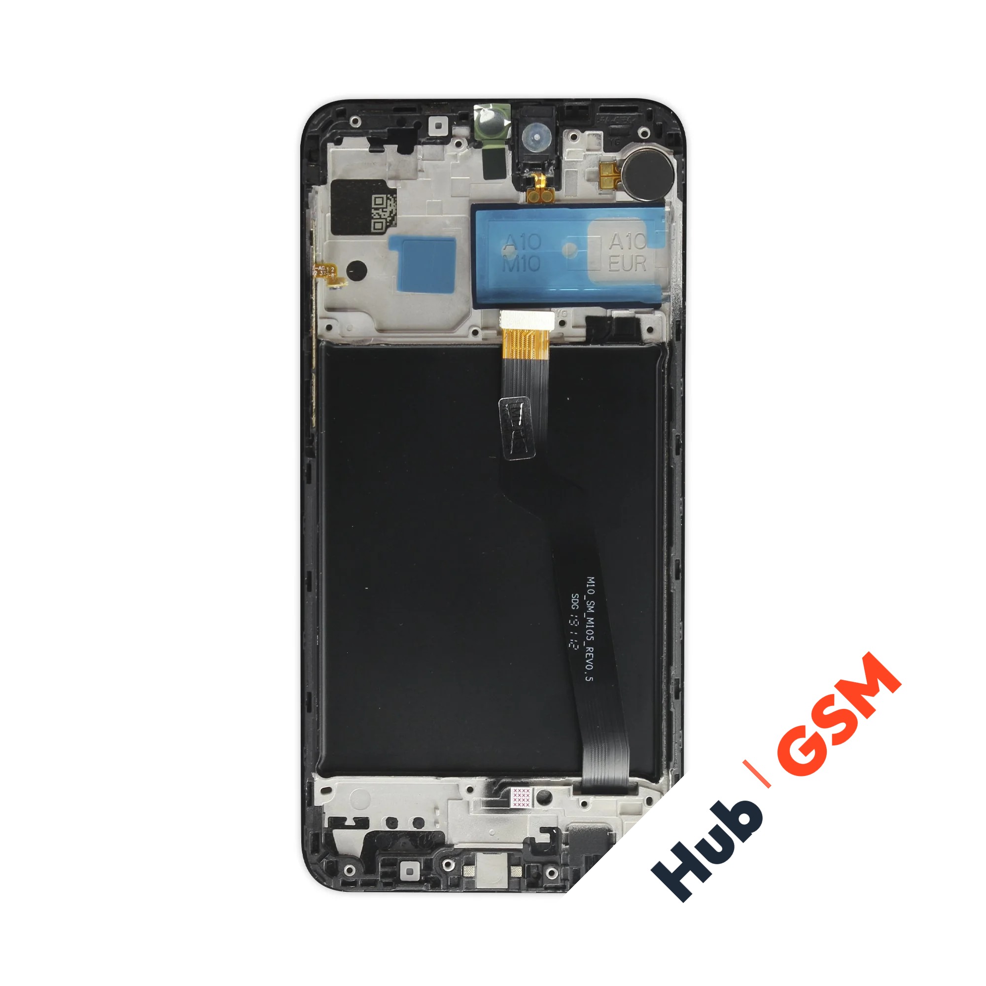 Дисплей Samsung Galaxy A10 (A105F) (Original REF) (В рамке) (Черный) Hub GSM
