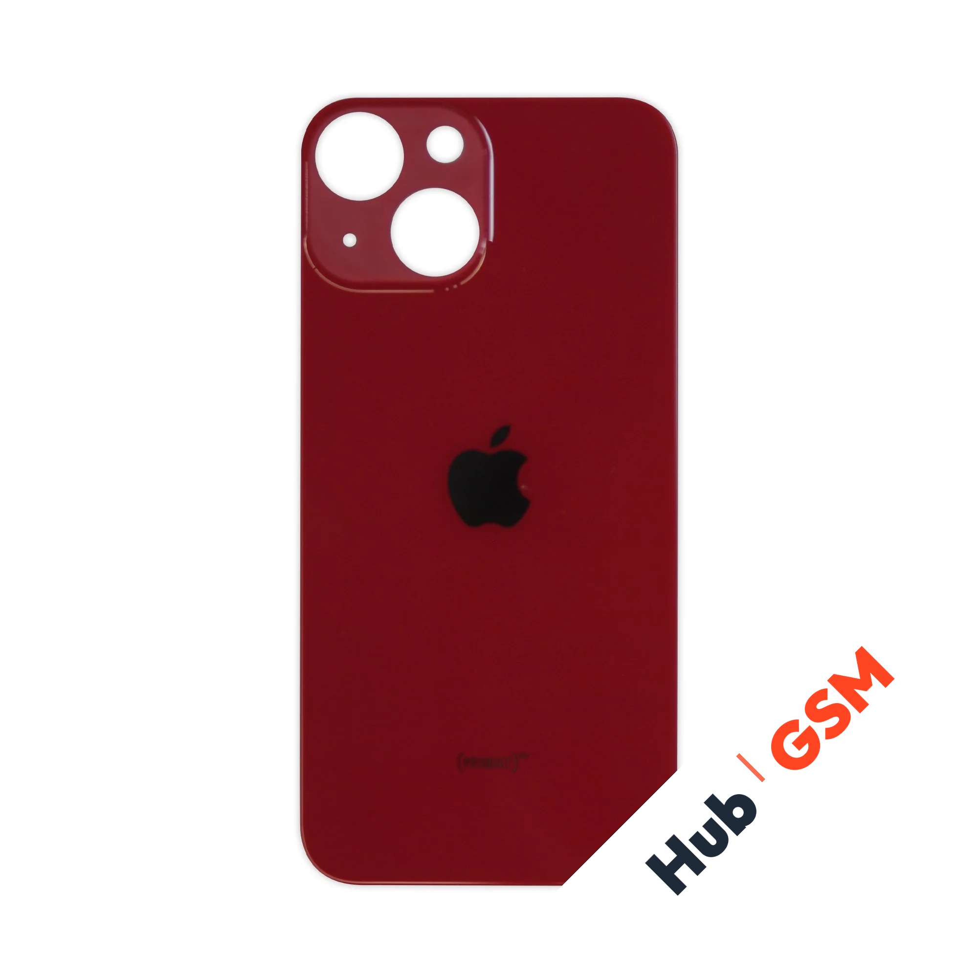 Задняя крышка (стекло) Широкий вырез iPhone 13 Mini (Red)