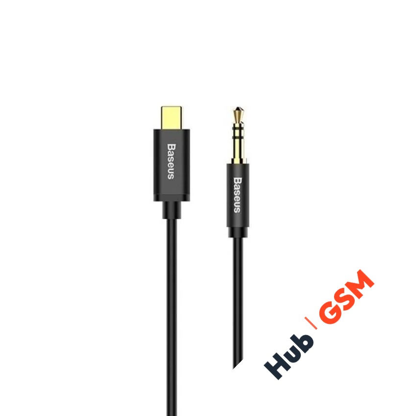 Кабель AUX Baseus Yiven (USB C male - 3.5 male) (M01) (Черный)