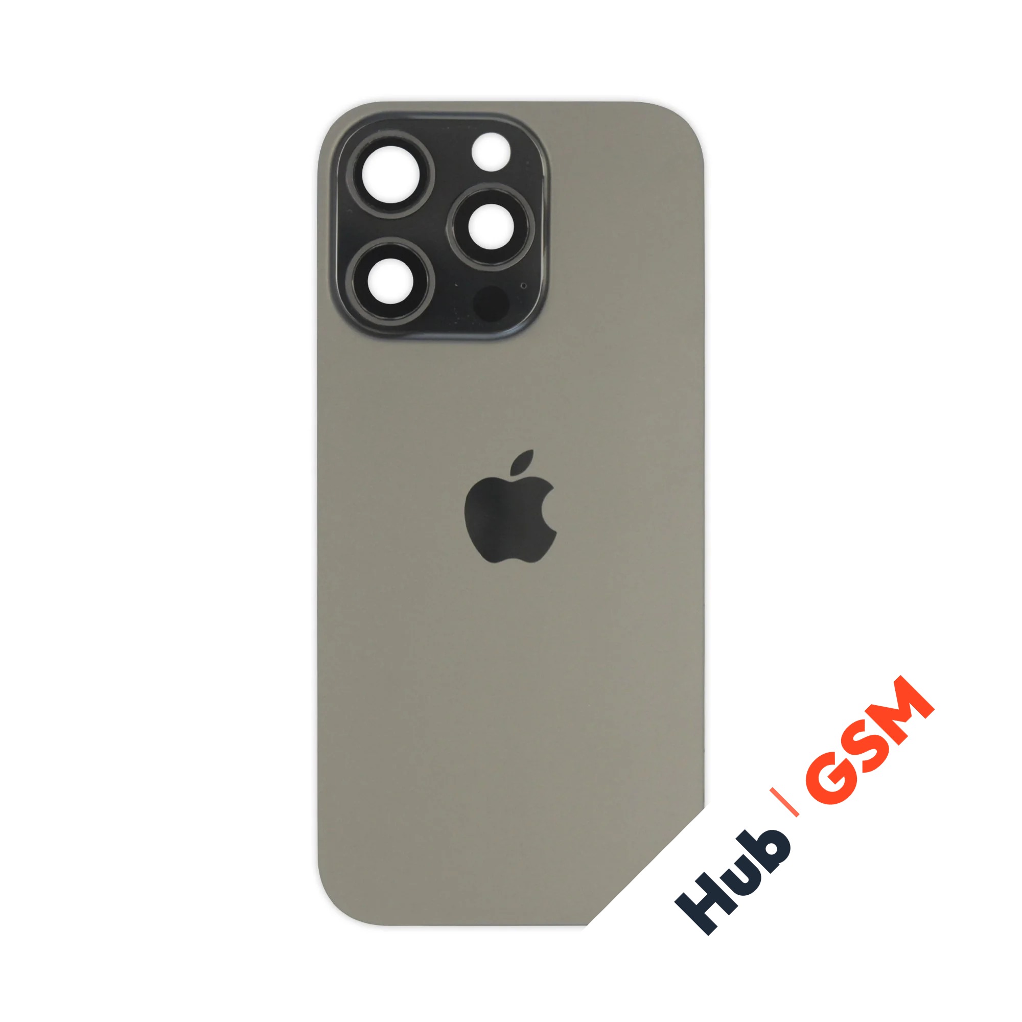 Задняя крышка (стекло) в сборе с рамкой iPhone 16 Pro Оригинал (Black Titanium)