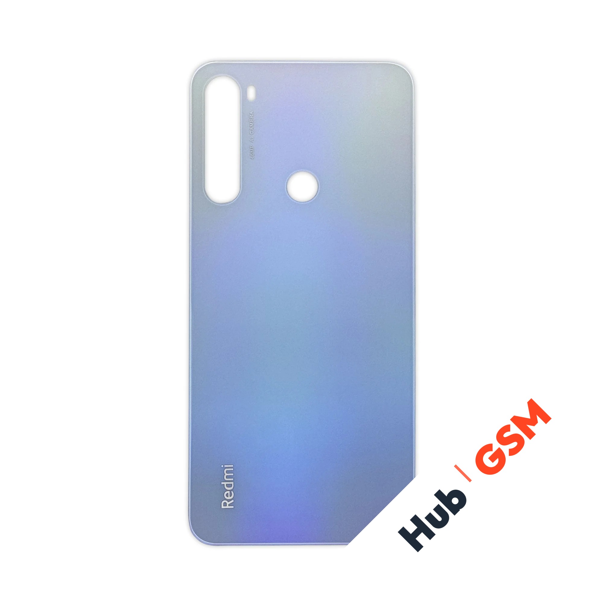 Задняя крышка Xiaomi Redmi Note 8 / Redmi Note 8 2021 (Белый) (Со стеклом камеры) Premium
