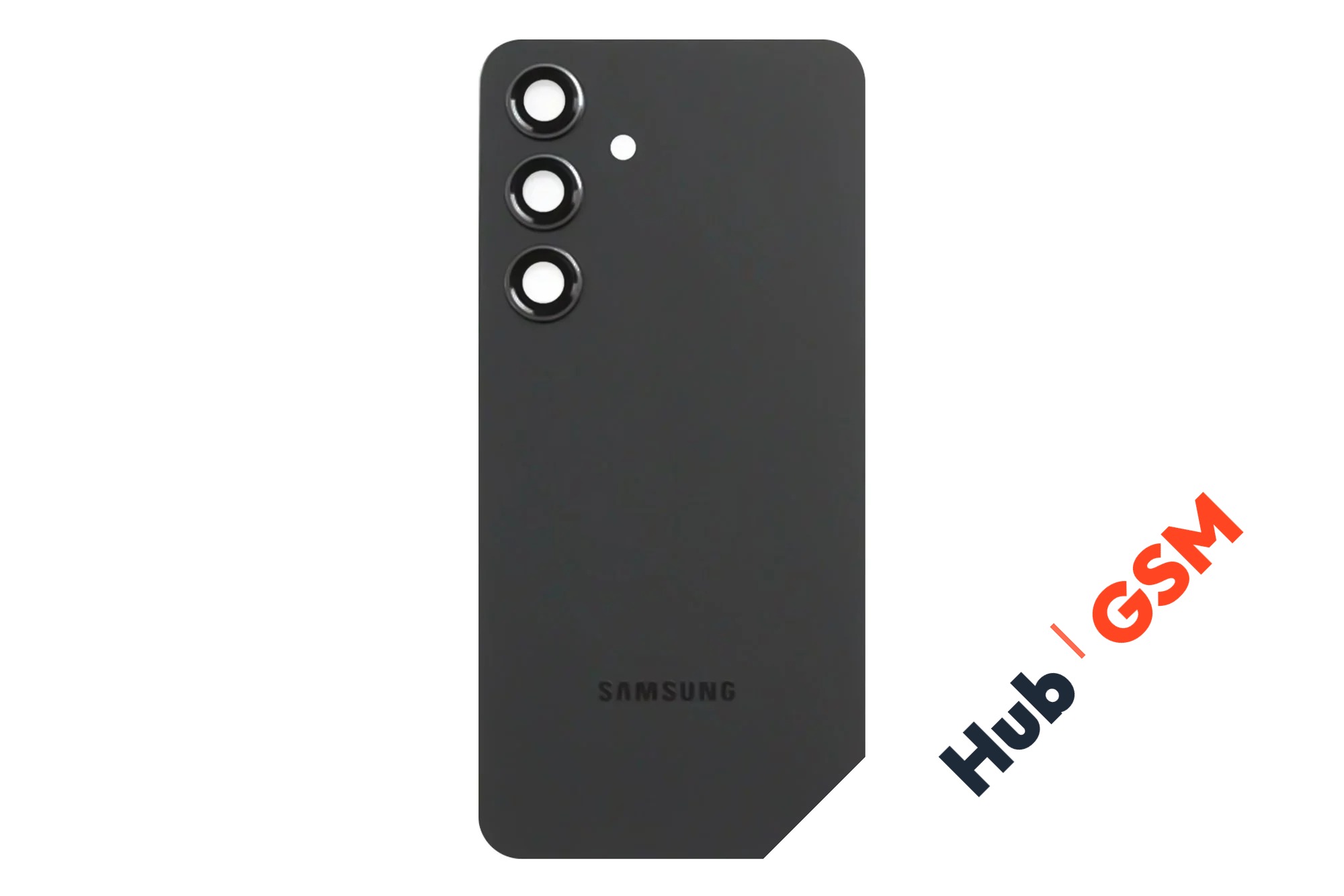 Задняя крышка Samsung Galaxy S24 (S921B) (Черный) (Со стеклом камеры) Premium