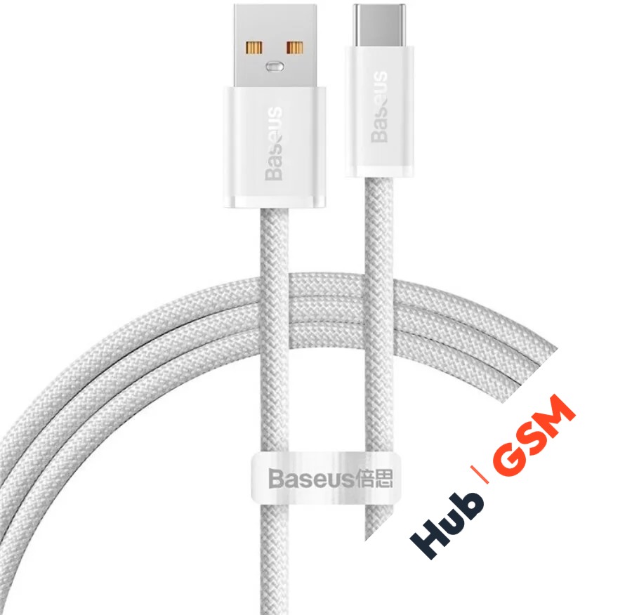 Кабель Baseus Dynamic Series (Быстрая зарядка) (USB A - USB C) (100W) (1m) (Белый)