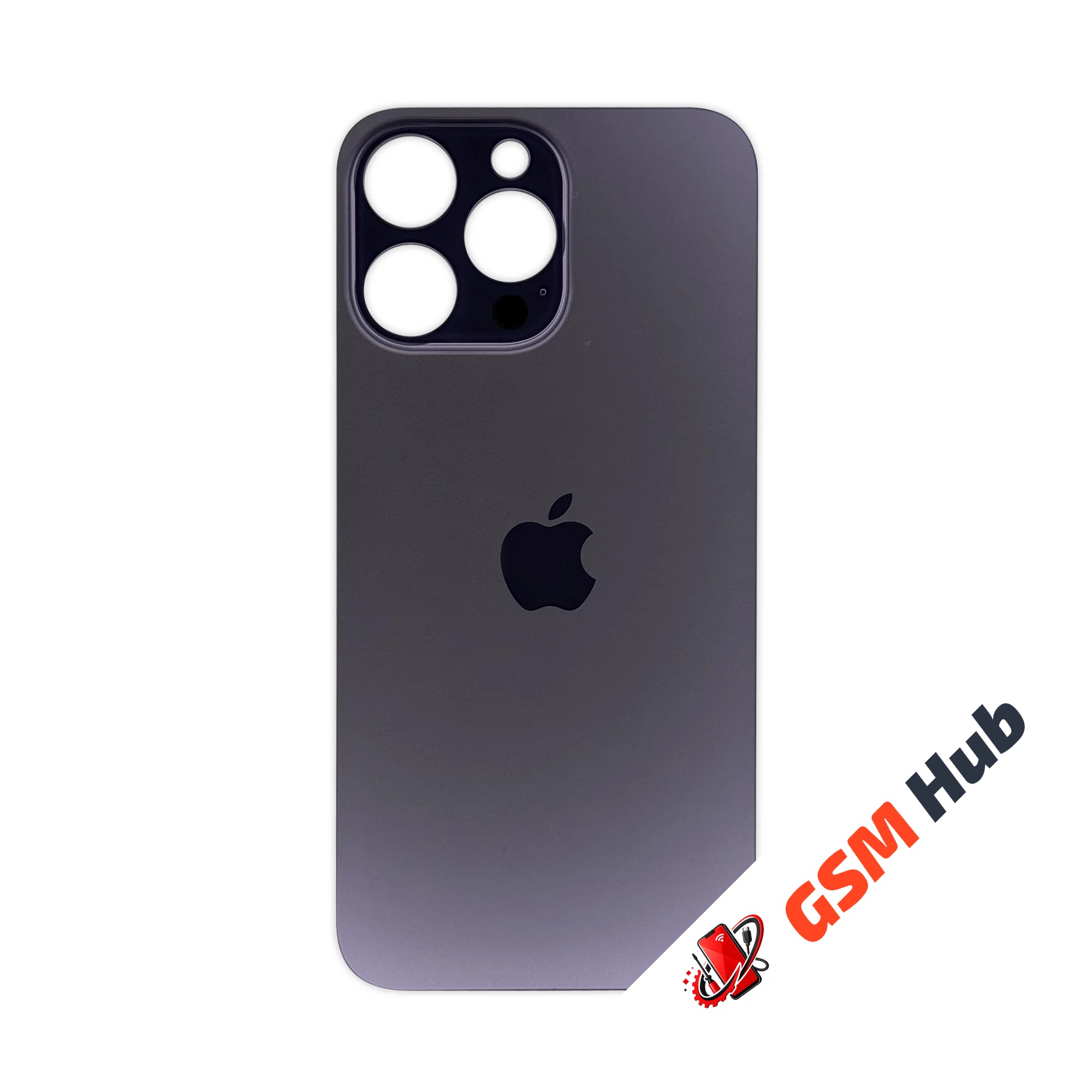 Задняя крышка (стекло) Широкий вырез iPhone 14 Pro Max (Deep Purple)