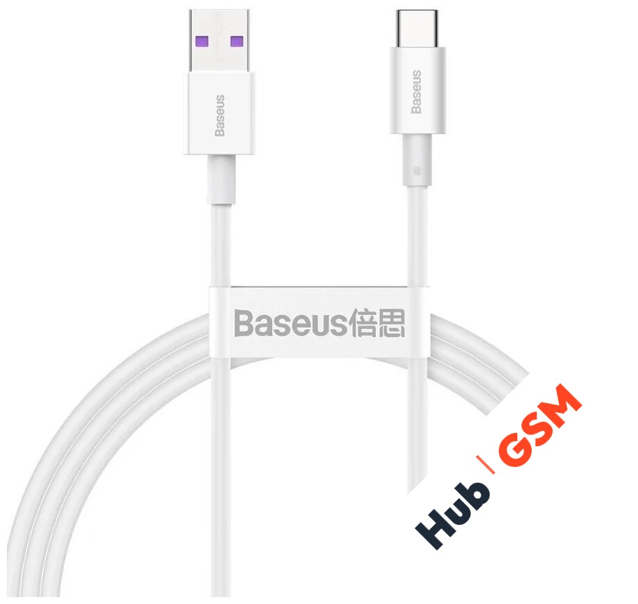 Кабель Baseus Superior Series (Быстрая зарядка) (USB A - USB C) (66W) (1m) (Белый)