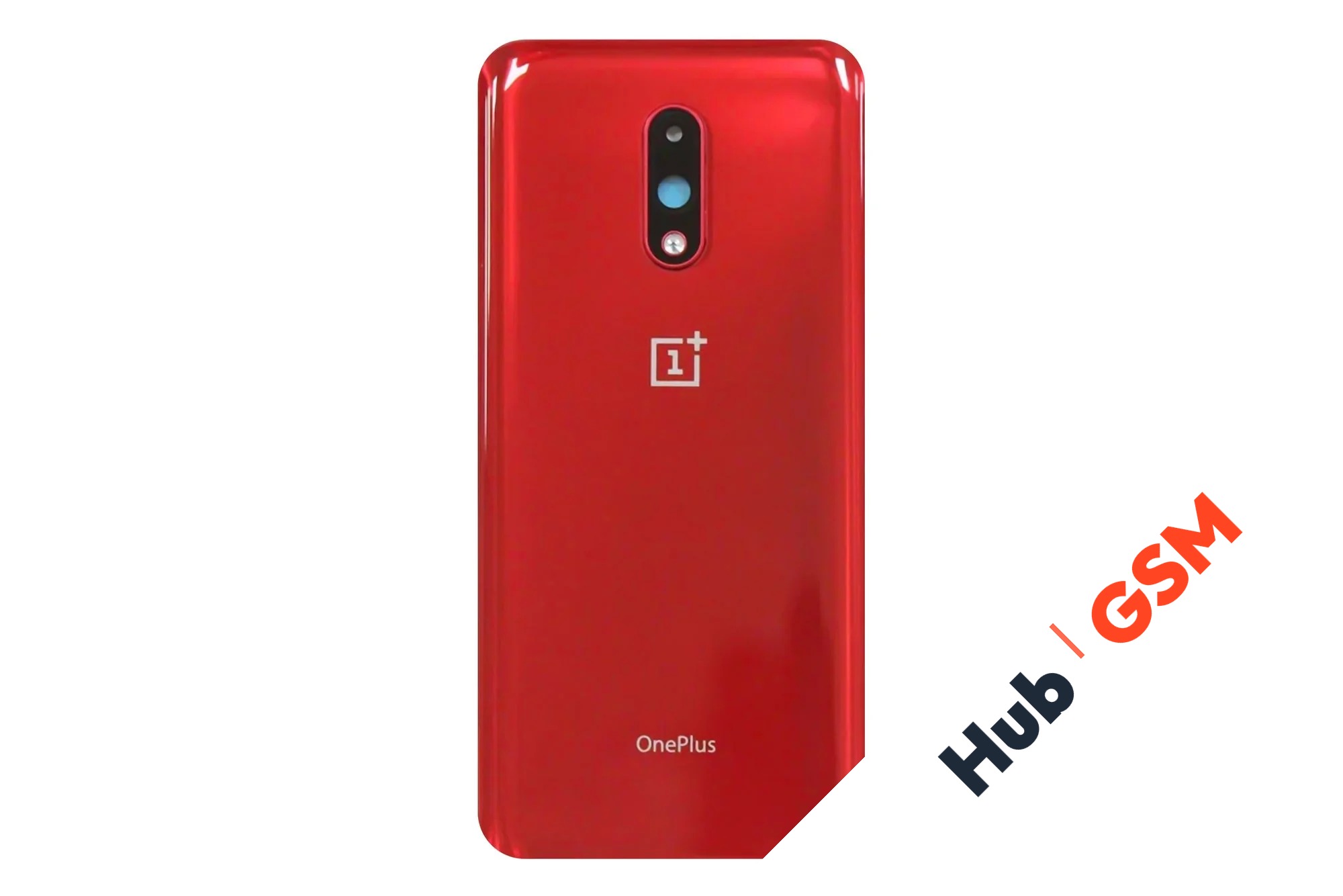 Задняя крышка OnePlus 7 (Красный) (Со стеклом камеры) Premium