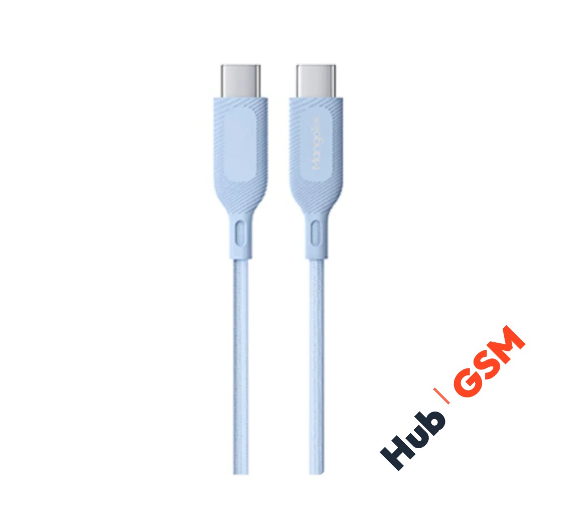 Кабель MangoTek MCC11 (USB-C / USB-C) (60W) (1,2м) (Нейлон) (Blue)